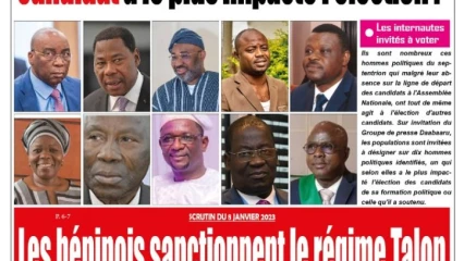 UNE DU LUNDI 9 JANVIER 2023