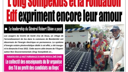 UNE DU LUNDI 9 MAI 2022