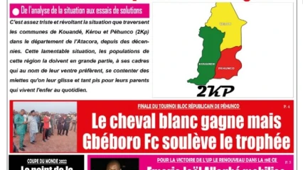 UNE DU MARDI 29 NOVEMBRE 2022