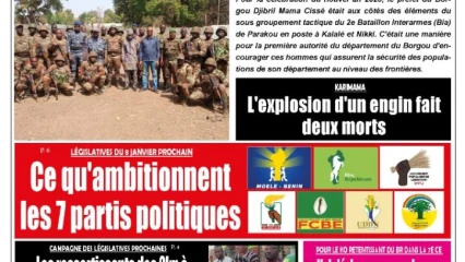 UNE DU MARDI 3 JANVIER 2023