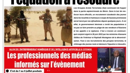 UNE DU MARDI 5 JUILLET 2022