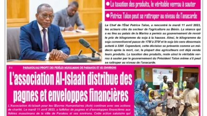 UNE DU MERCREDI 12 AVRIL 2023