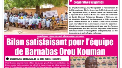 UNE DU MERCREDI 5 AVRIL 2023