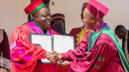 Université protestante de l'Afrique de l'Ouest: Louis Vlavonou, première personnalité politique distinguée Docteur Honoris Causa