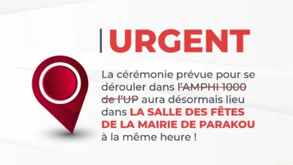 URGENT/REMISE DE PARCHEMINS AUX ÉTUDIANTS DU CFOMAN-DAABAARU : La cérémonie aura lieu à la salle des fêtes de la mairie de Parakou