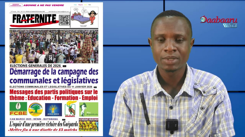 REVUE DES TITRES DES JOURNAUX DE CE VENDREDI 26 DECEMBRE 2025