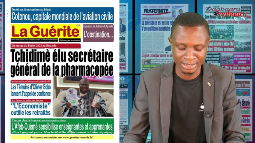 Revue des titres de ce lundi 06 Novembre 2023 sur Daabaaru TV. Présentation: Hermann HOUNSOU