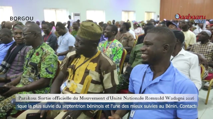 PARAKOU : Sortie officielle du Mouvement d’Unité Nationale Romuald Wadagni 2026