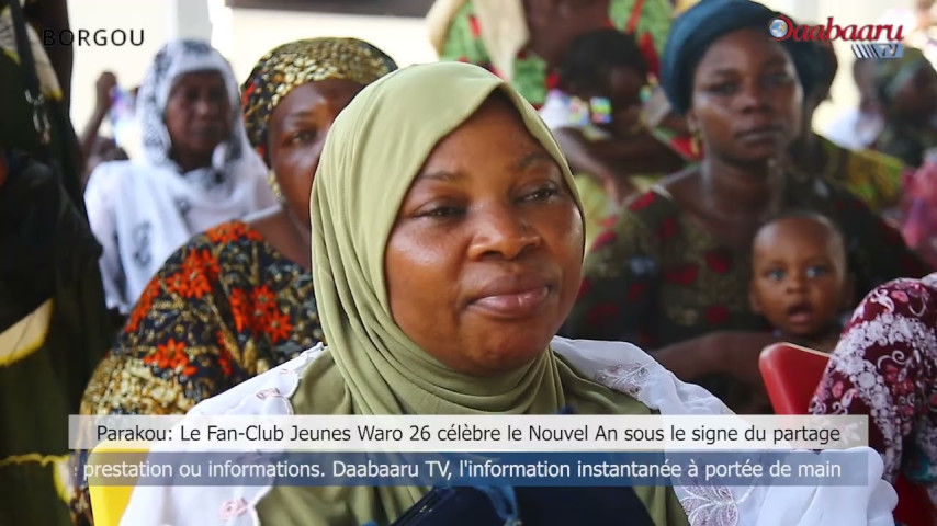 PARAKOU : Le Fan-club jeunes Waro 26 célèbre le nouvel An sous le signe du partage