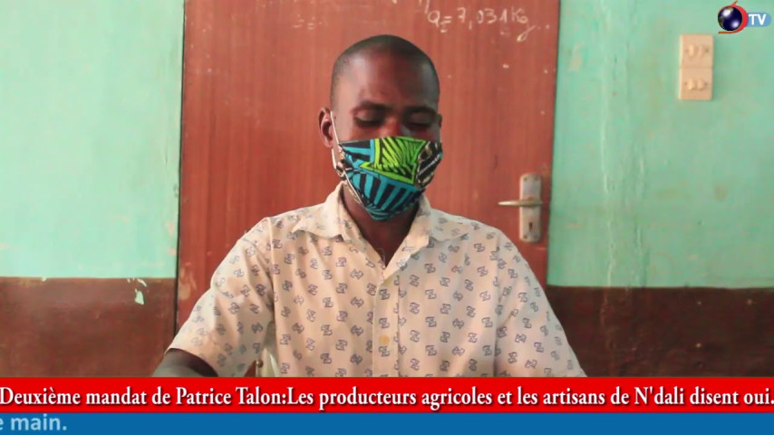 DEUXIÈME MANDAT DE PATRICE TALON: Les producteurs agricoles et les artisans de N'dali disent oui