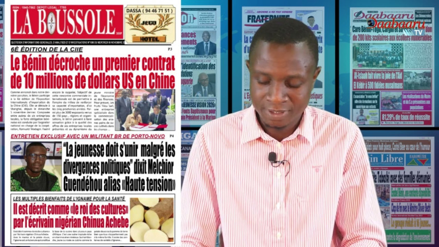 Revue des titres de ce mercredi 08 novembre 2023