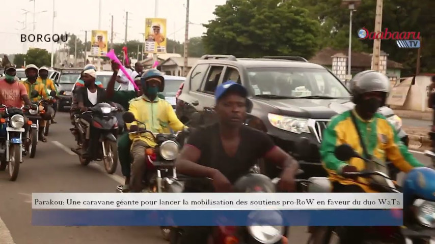 PARAKOU : Une caravane géante pour lancer la mobilisation des soutiens pro-RoW en faveur du duo WaTa