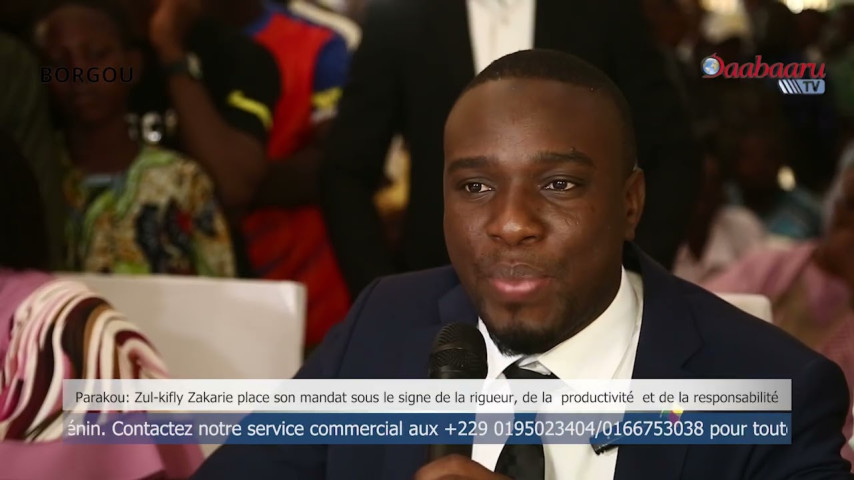 PARAKOU: Zul-Kifly place son mandat sous le signe de  rigueur, productivité et de  responsabilité