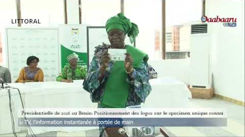 Présidentielle de 2026 au Bénin: Positionnement des logos sur le specimen unique connu