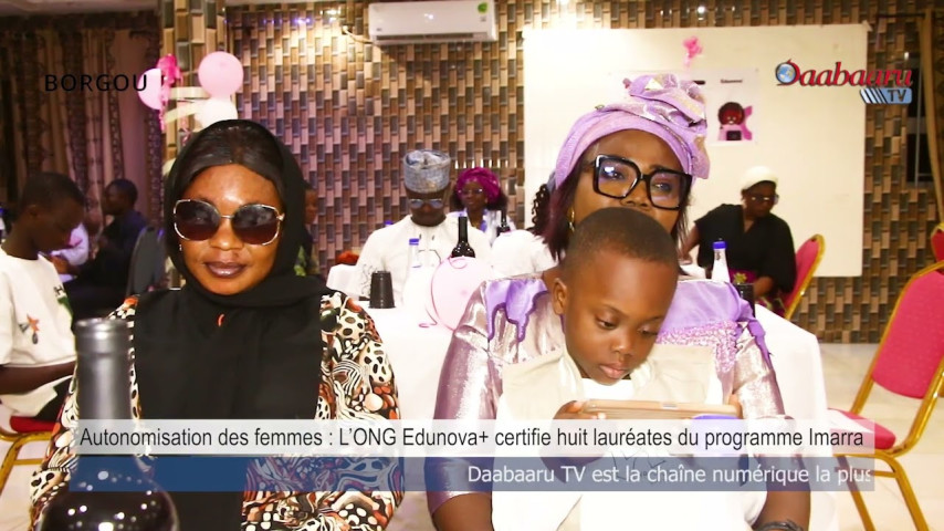 AUTONOMISATION DES FEMMES :  L’ONG Edunova+ certifie huit lauréates du programme Imarra