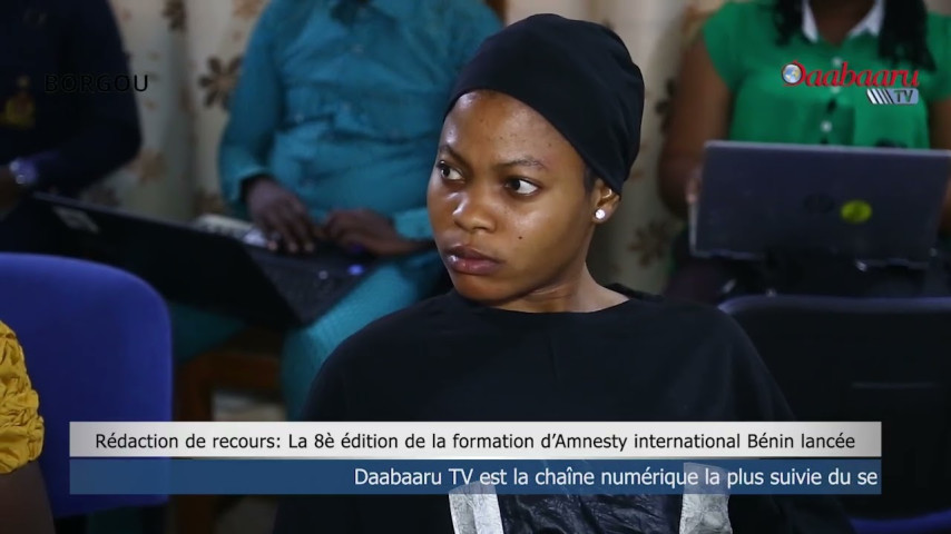 RÉDACTION DE RECOURS: La 8ème édition de la formation d’Amnesty international Bénin lancée