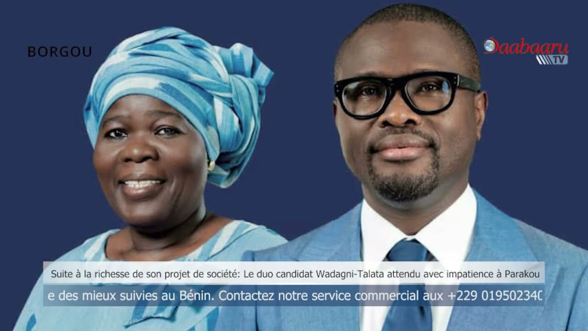 SUITE À LA RICHESSE DE SON PROJET DE SOCIÉTÉ: Le Duo candidat Wadagni-Talata très attendu à Parakou