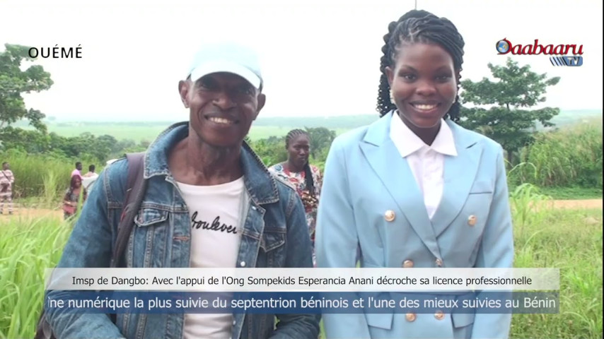 DANGBO : Grâce à l'ong Sompekids Esperacia Anani décroche sa licence professionnelle