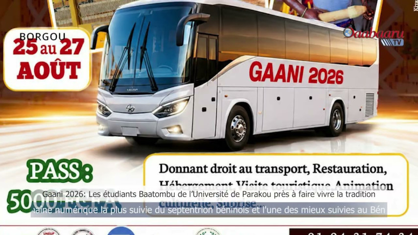GAANI 2026: Les étudiants Baatombu de l’Université de Parakou près à faire vivre la tradition