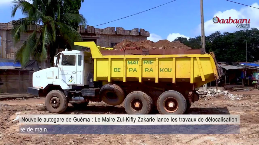Nouvelle autogare de Guèma  Le Maire Zul-Kifly Zakarie lance les travaux de délocalisation.