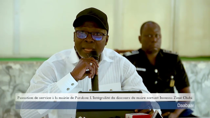 Passation de service à la mairie de Parakou: L’Intégralité du discours du maire  Inoussa Zimé Chabi