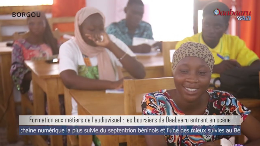 FORMATION AUX MÉTIERS DE L'AUDIOVISUEL: Les boursiers de Daabaaru entrent en scène