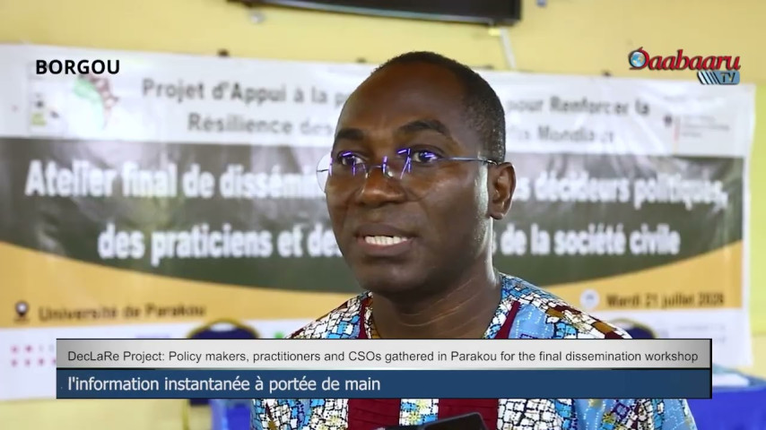 Policy makers, practitioners and CSOs gathered in Parakou for the final dissemination workshop