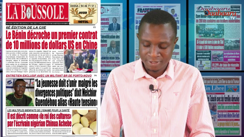 Revue des titres de ce mercredi 08 novembre 2023