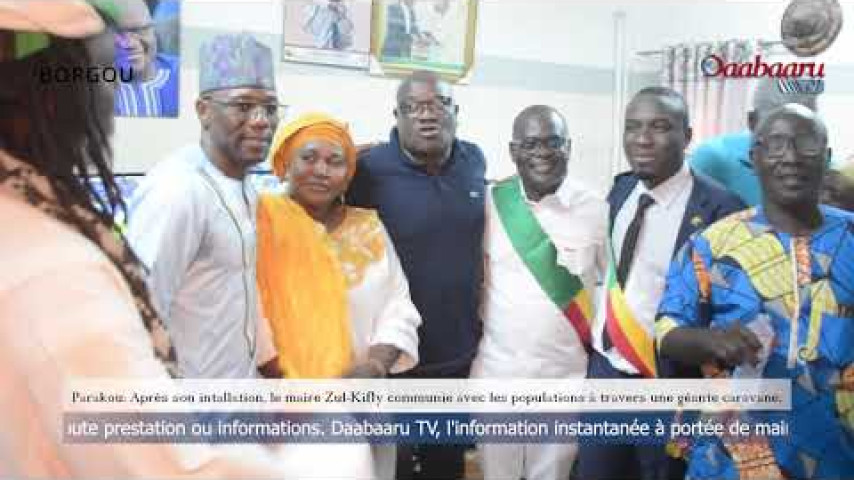 Parakou:  Le maire Zul-Kifly Zakarie communie avec les populations à travers une géante caravane.