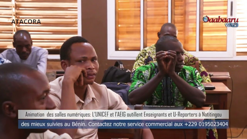 ANIMATION DES SALLES NUMÉRIQUES :L’UNICEF et l’AEIG outillent Enseignants et U Reporters à Natitingo