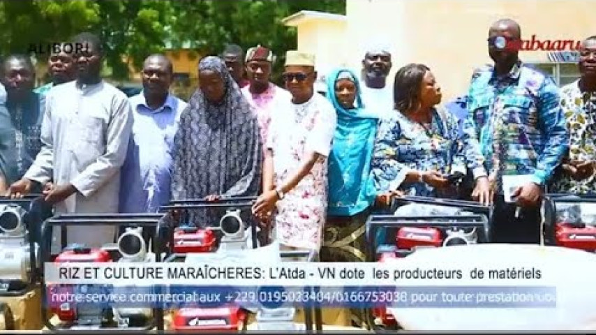 RIZ ET  CULTURES MARAICHERES:  L’ATDA VN dote les producteurs  de matériels.