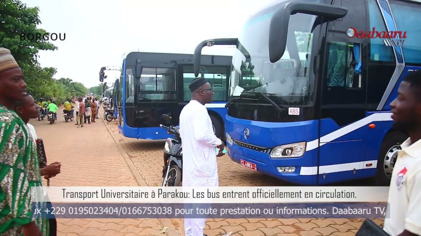 TRANSPORT UNIVERSITAIRE À PARAKOU : Les bus entrent officiellement en circulation