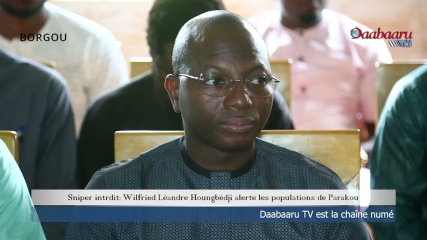 SNIPER, INTERDIT SUR LE TERRITOIRE BENINOIS. WILFRIED HOUNGBEDJI ALERTE LES POPOULATIONS